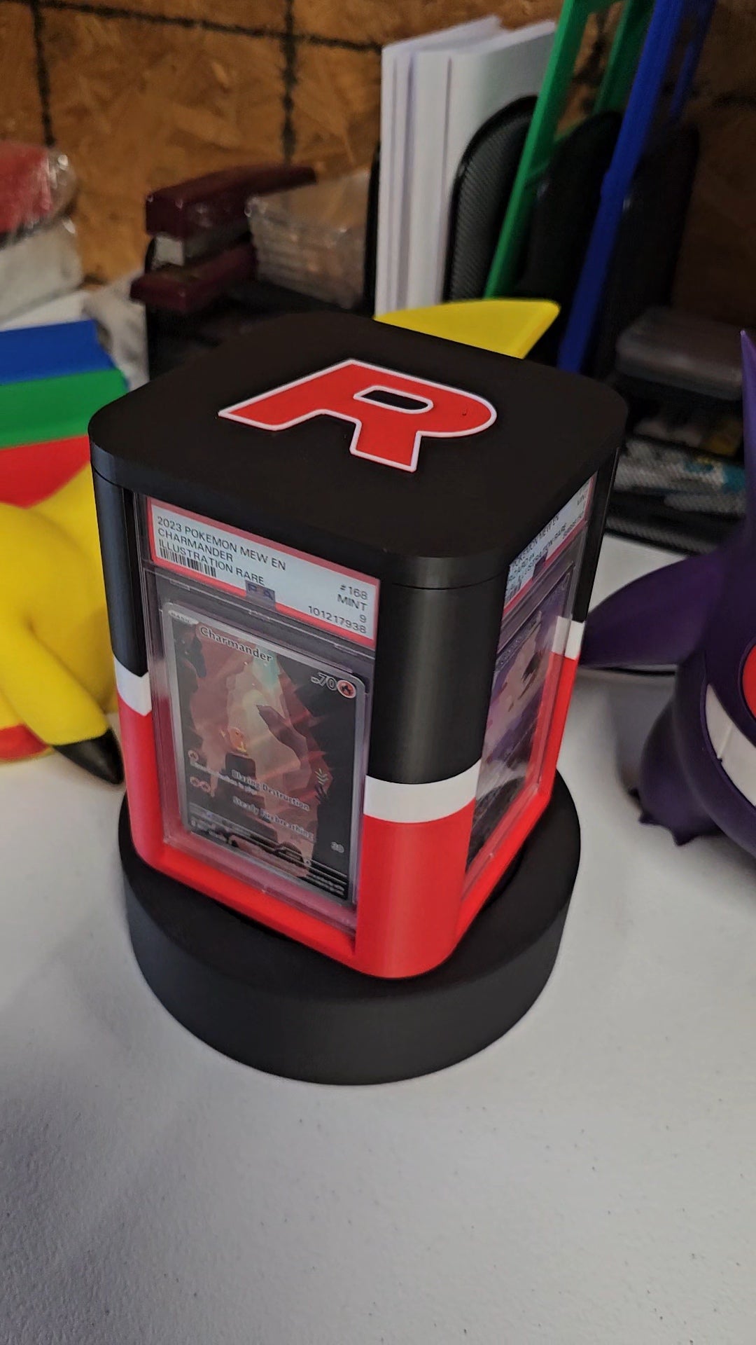 TCG Graded Card Rotating Display Box