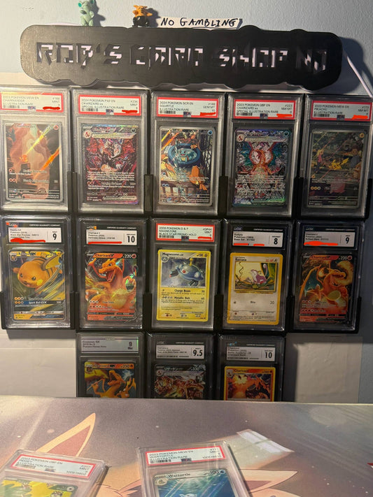 Graded Card Wall Display- (fits PSA)